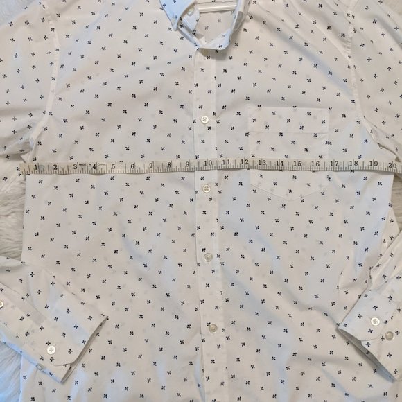 Banana Republic - Mens Large - Dress Shirt - White/Blue - Picture 4 of 4